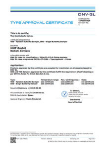 HMT Approval Certificate